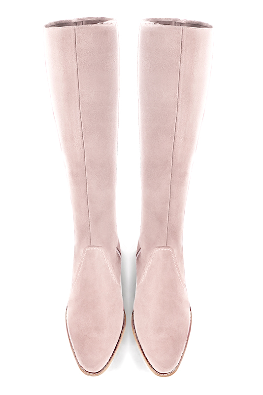 Bottes store rose poudré